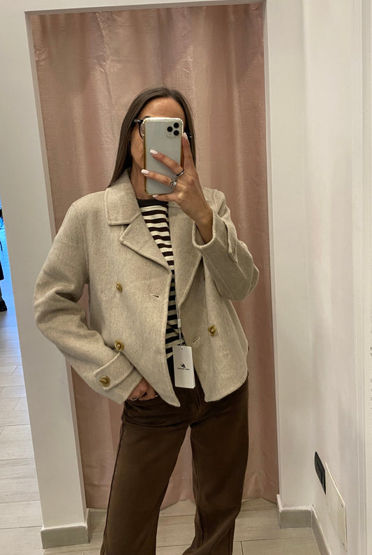 Cappottino corto doppio petto PinkPepper