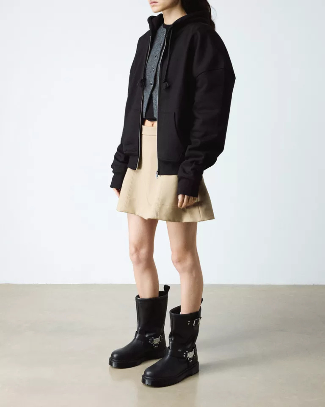 Dr. Martens Stivali alti biker Anistone Hi in pelle