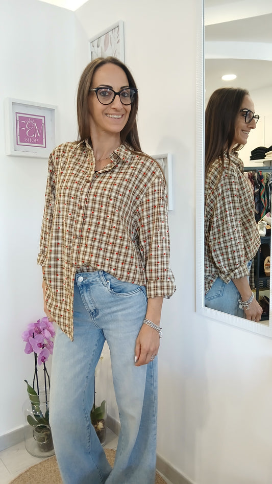 Camicia Quadri e cuori
