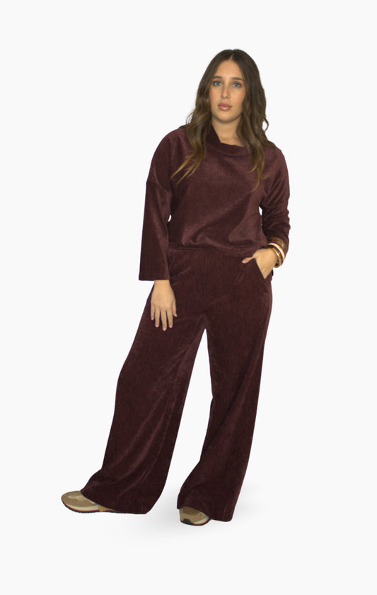 Maglia collo cratere  ciniglia