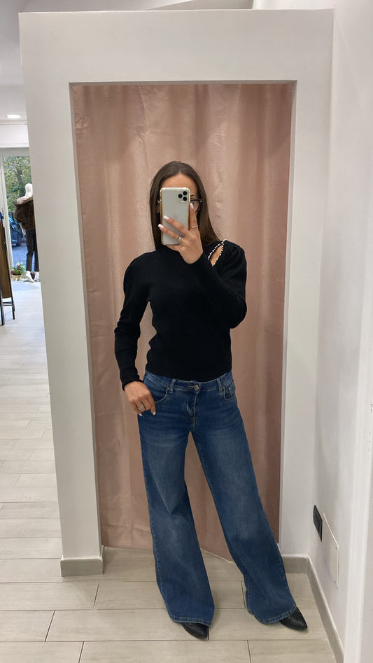 Maglia Lupetto Costina Perle