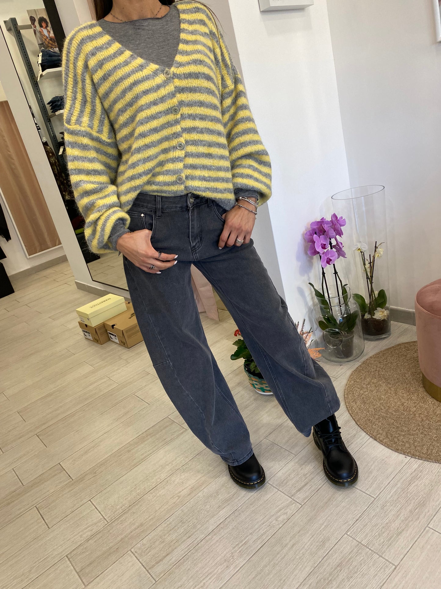 Jeans Balloon grigio VikBee