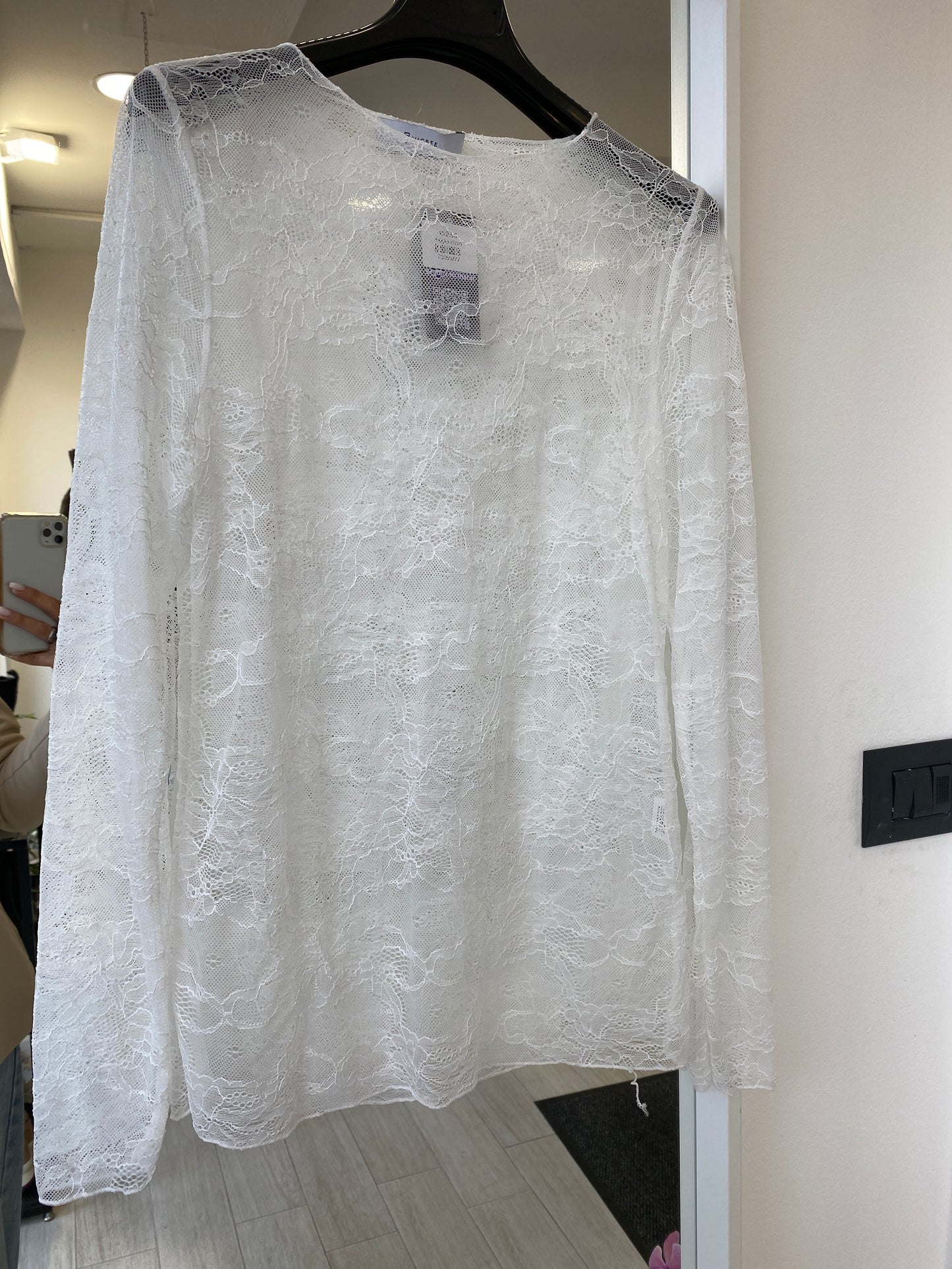 Maglia in Pizzo manica lunga