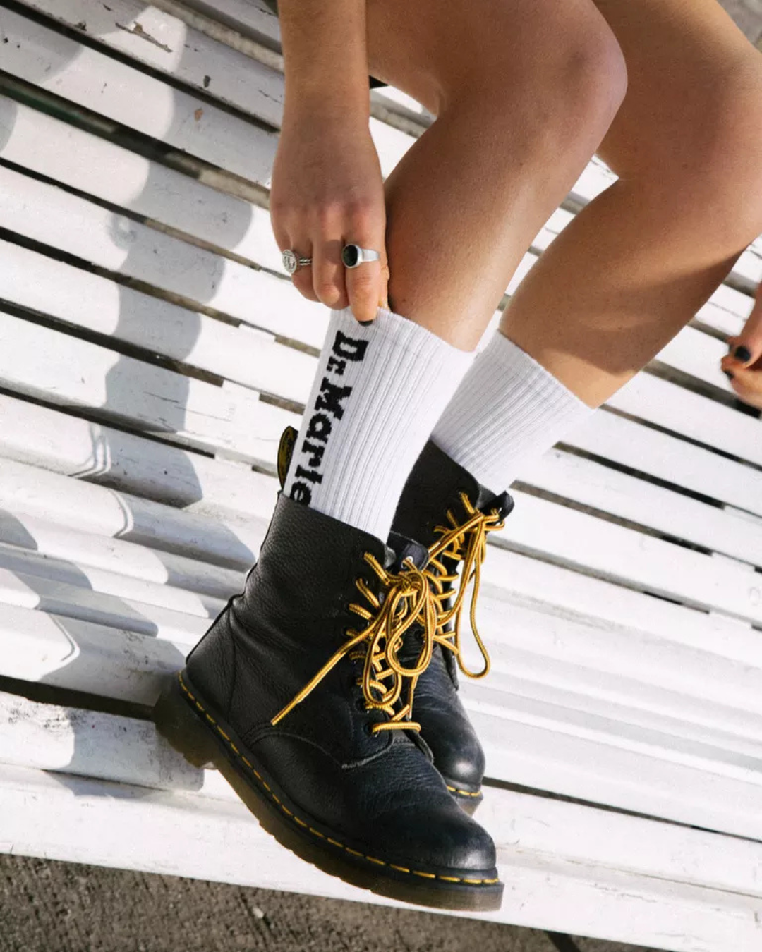 Dr. Martens Stivali stringati 1460 Pascal Mono