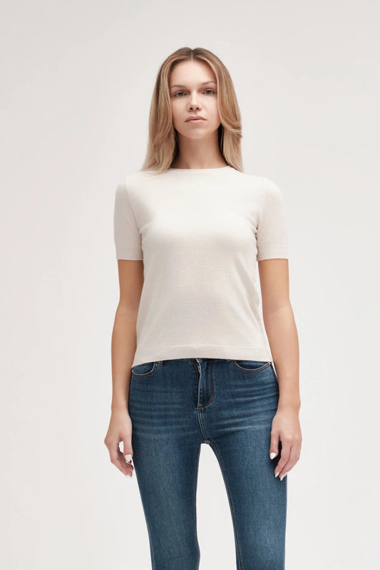 Maglioncino Basic Paricollo Manica Corta