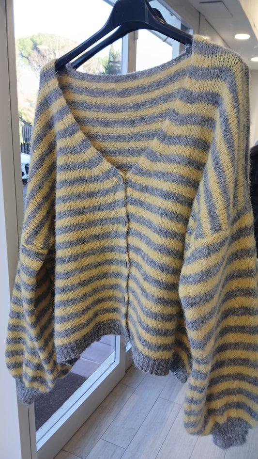 Cardigan righe