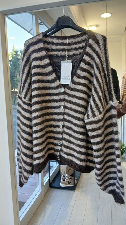 Cardigan righe